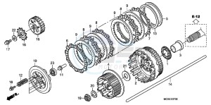 ST1300AE Pan Europoean - ST1300 UK - (E) drawing CLUTCH