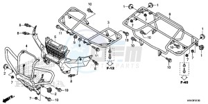 TRX500FE2F TRX500F Europe Direct - (ED) drawing CARRIER