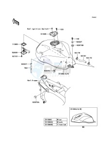 Z1000 ZR1000A6F FR GB XX (EU ME A(FRICA) drawing Fuel Tank