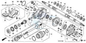 TRX420FPM9 U / 4WD drawing REAR FINAL GEAR