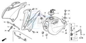 XR125L drawing FUEL TANK