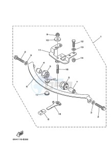 F100BETX drawing TILLER-HANDLE