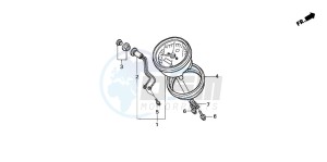 VT750CA drawing METER