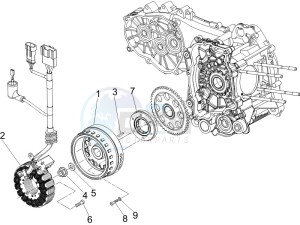 X Evo 400 Euro 3 drawing Flywheel magneto