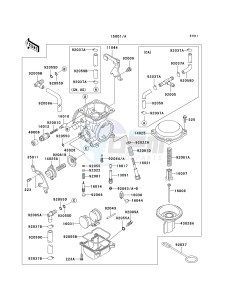 KL 650 A [KLR 650] (A6F-A7F) A7F drawing CARBURETOR