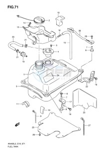 AN400Z ABS BURGMAN EU-UK drawing FUEL TANK