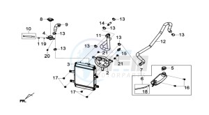 JOYMAX 125I ABS drawing RADIATOR