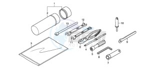 TRX420FM FOURTRAX drawing TOOLS