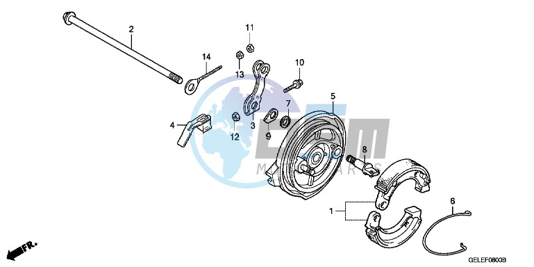 REAR BRAKE PANEL