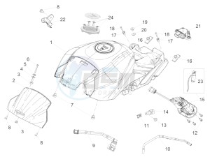 Tuono V4 1100 Factory (EMEA, APAC) (AU, EU, HK, JP, MAL, RC, S, T, TH) drawing Fuel tank