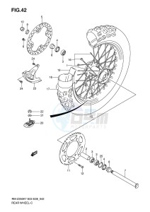 RM-Z250 (E3-E28) drawing REAR WHEEL (MODEL K7)