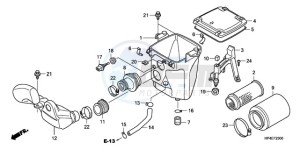 TRX420TM9 Australia - (U / 2WD) drawing AIR CLEANER