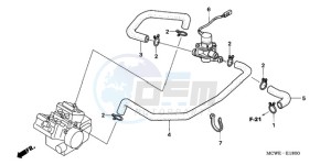 VFR8009 Europe Direct - (ED / MME TWO) drawing AIR INJECTION VALVE