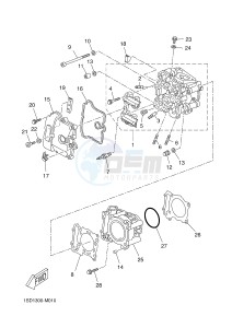 YP400R X-MAX 400 X-MAX (1SD7 1SD7 1SD7) drawing CYLINDER