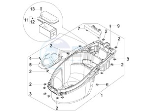 NRG 50 power DD serie speciale drawing Helmet box - Undersaddle