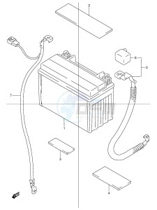 GSF600 (E2) Bandit drawing BATTERY