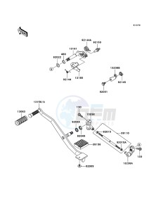 VN900_CLASSIC VN900BBFA GB XX (EU ME A(FRICA) drawing Gear Change Mechanism