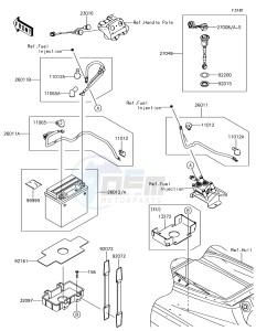 JET SKI SX-R JS1500AHF EU drawing Electrical Equipment