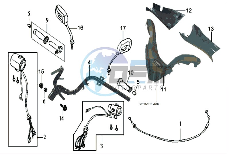 HANDLEBAR / MIRRORS / COWLING