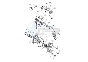 FZR 1000 drawing WATER PUMP