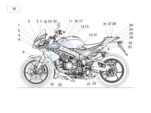 TUONO 1100 V4 RF E4 ABS (EMEA) drawing Plate set and decal