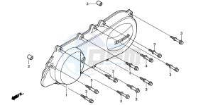 SGX50 drawing LEFT CRANKCASE COVER