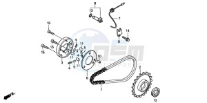 CM125C drawing STARTING CLUTCH