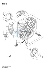 RM-Z450 (E19) drawing REAR WHEEL