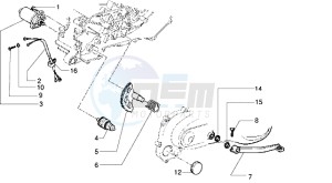 ET2 iniezione 50 drawing Starting motor-starter lever