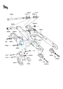 KDX 175 A [KDX175] (A2-A3) [KDX175] drawing SWING ARM -- 81-82 A2_A3- -