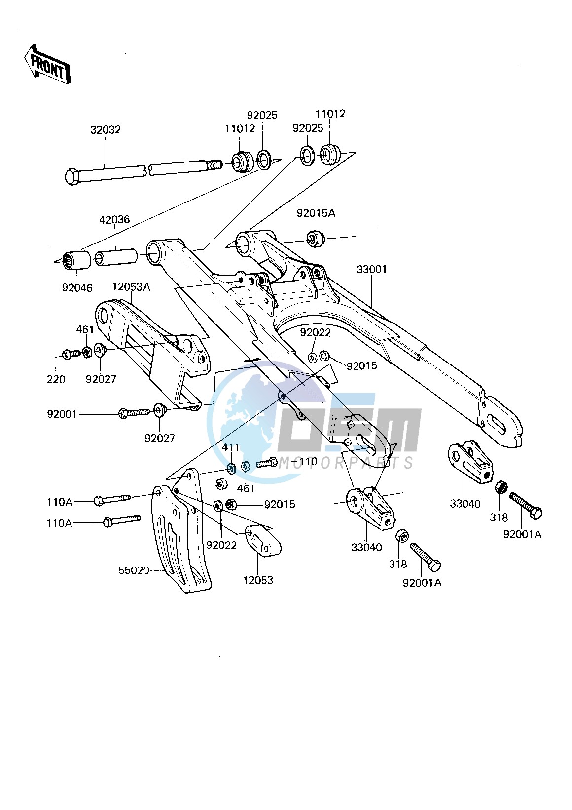 SWING ARM -- 81-82 A2_A3- -