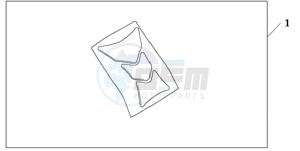 CB600F9 Spain - (SP) drawing TANK PAD HONDA WING LOGO