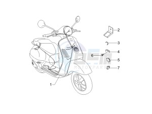 LX 125 4T E3 drawing Main cable harness