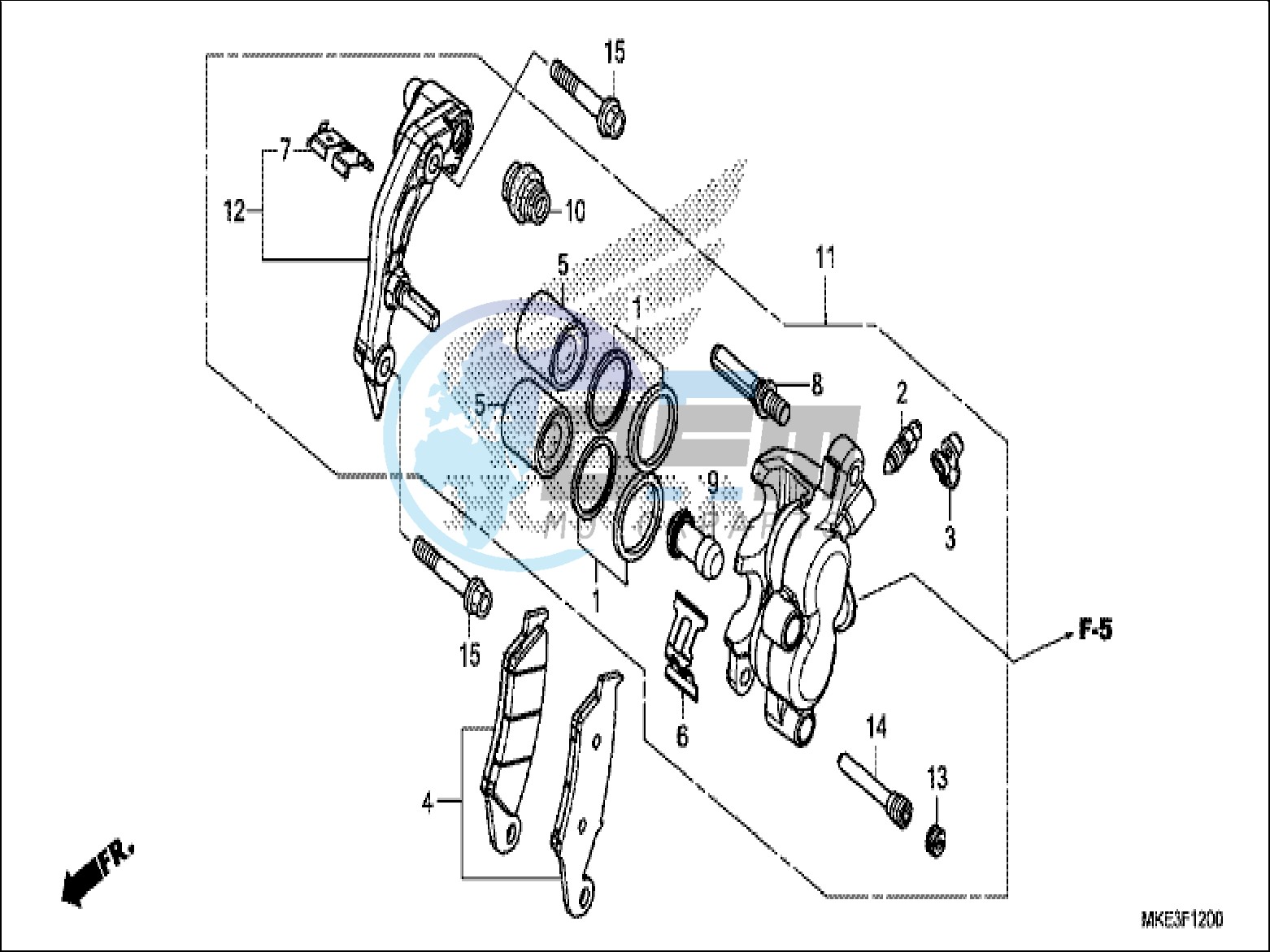 FRONT BRAKE CALIPER