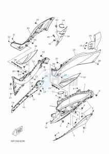 CZD300-A XMAX 300 (BBA4) drawing M. CYLINDER FOR DISK BRAKE