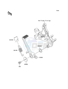 NINJA ZX-10R ZX1000-C2H FR GB XX (EU ME A(FRICA) drawing Brake Pedal