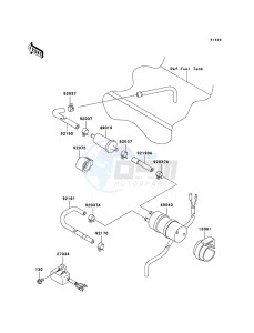 MULE 3010 4x4 KAF620-E5 EU drawing Fuel Pump