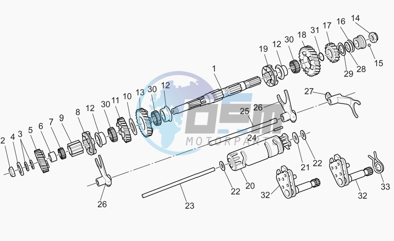 Driven shaft