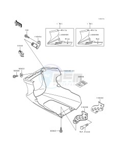 EX 500 A [EX500] (A4-A7) [EX500] drawing COWLING LOWERS -- EX500-A6- -