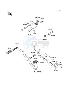 VN900 CLASSIC VN900BCF GB XX (EU ME A(FRICA) drawing Gear Change Mechanism