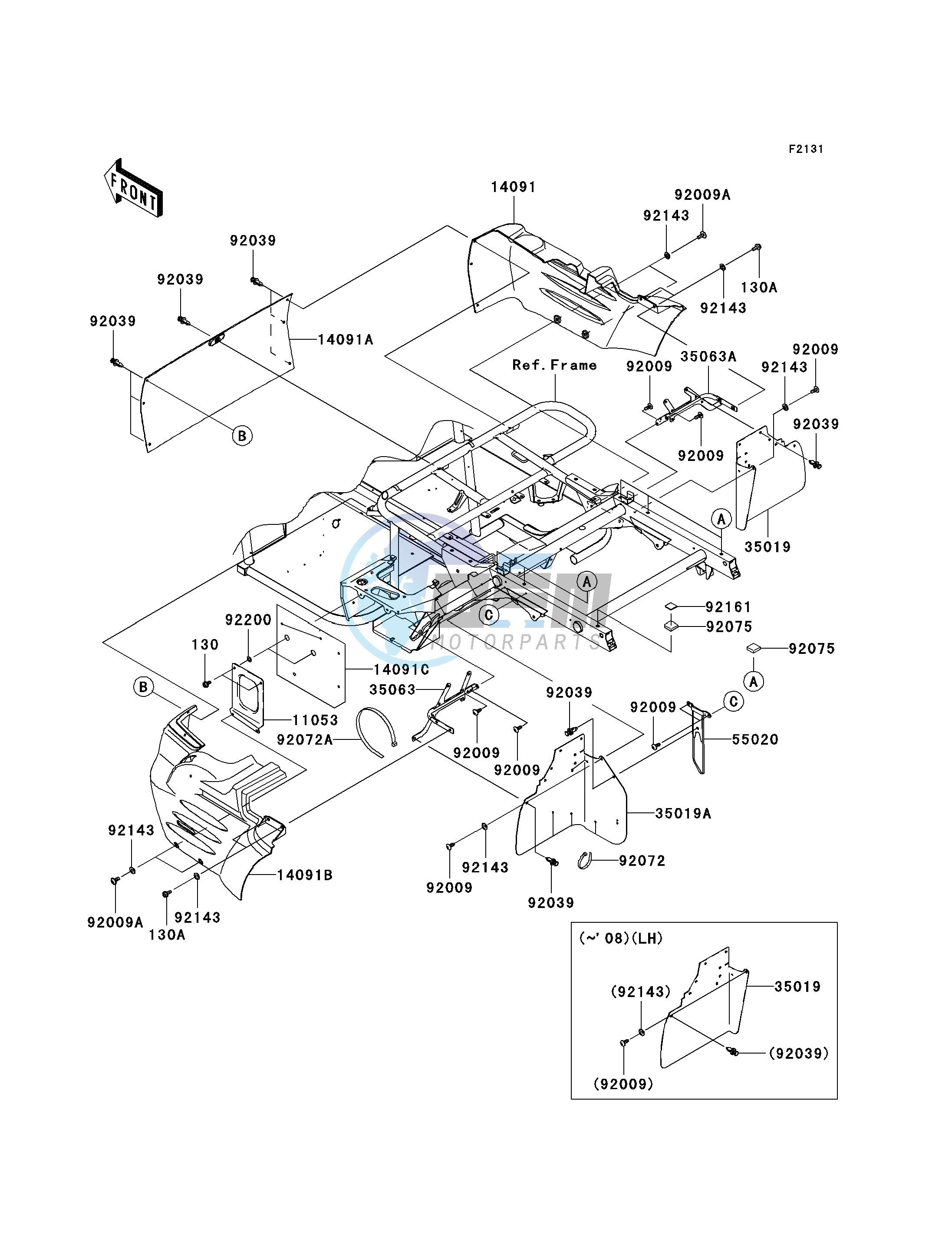 FRAME FITTINGS-- REAR- -