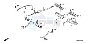 TRX250TM9 Australia - (U) drawing PEDAL/STEP