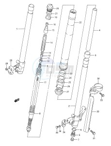 RM250 (E28) drawing FRONT DAMPER (MODEL L)