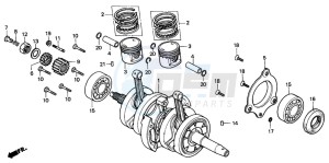 CMX250C REBEL drawing CRANKSHAFT/PISTON