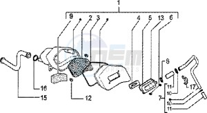 Zip 50 SP Euro 2 drawing Secondairy air box