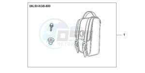 VT750C9 E / KMH drawing LEATHER BACKREST BAG