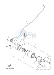 MTN850-A MTN-850-A MT-09 ABS (BS27) drawing STARTING MOTOR