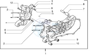 DNA 50 drawing Crankcase