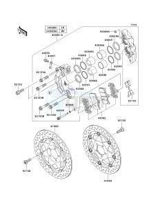 ZR 1000 A [Z1000] (A1-A3) drawing FRONT BRAKE