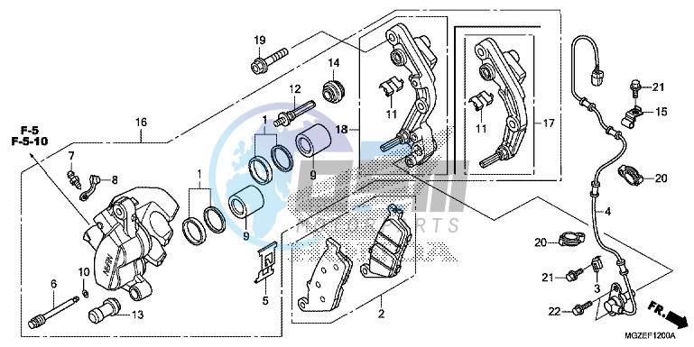 FRONT BRAKE CALIPER